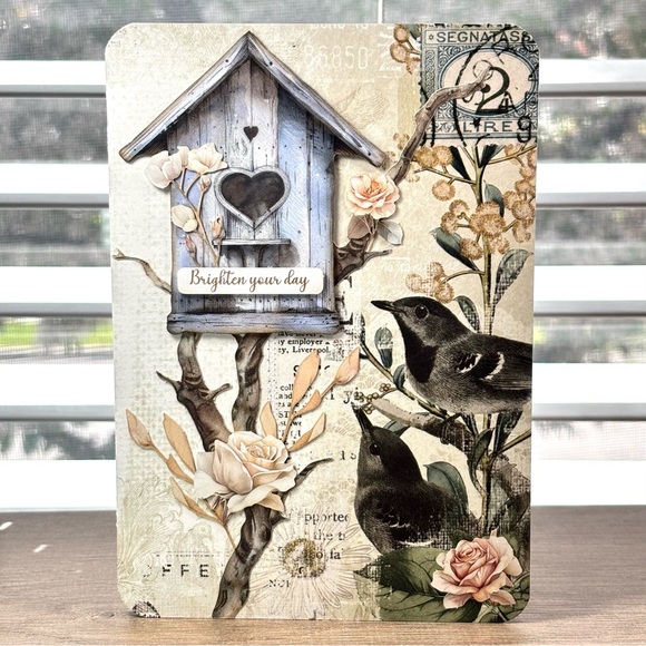 Handmade “Brighten Your Day” Greeting Card - Picture 1 of 1